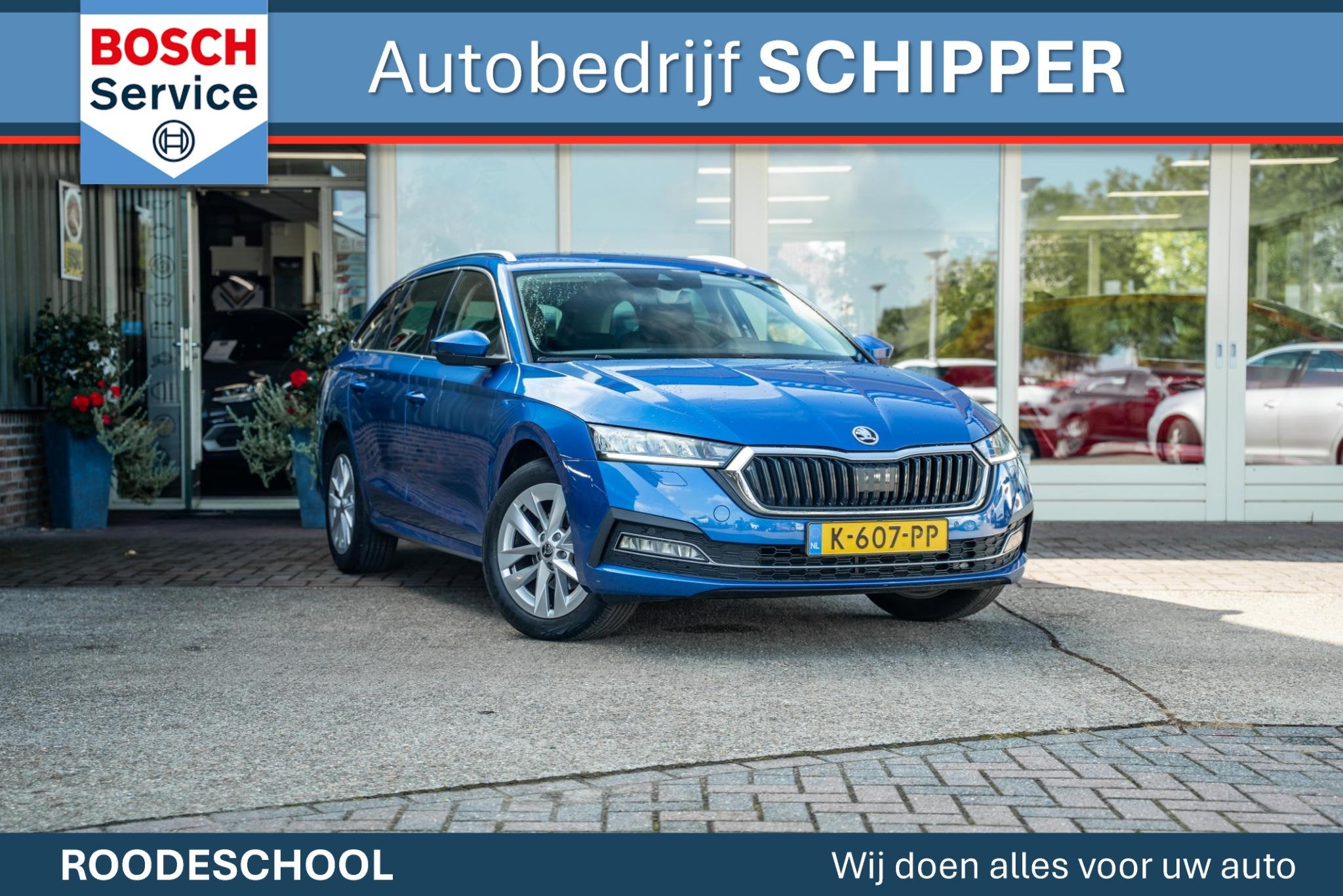 Skoda Octavia Combi 1.0 TSI Business Edition Plus, Auto's, Skoda, 12 maanden, Stof, Gebruikt, Blauw