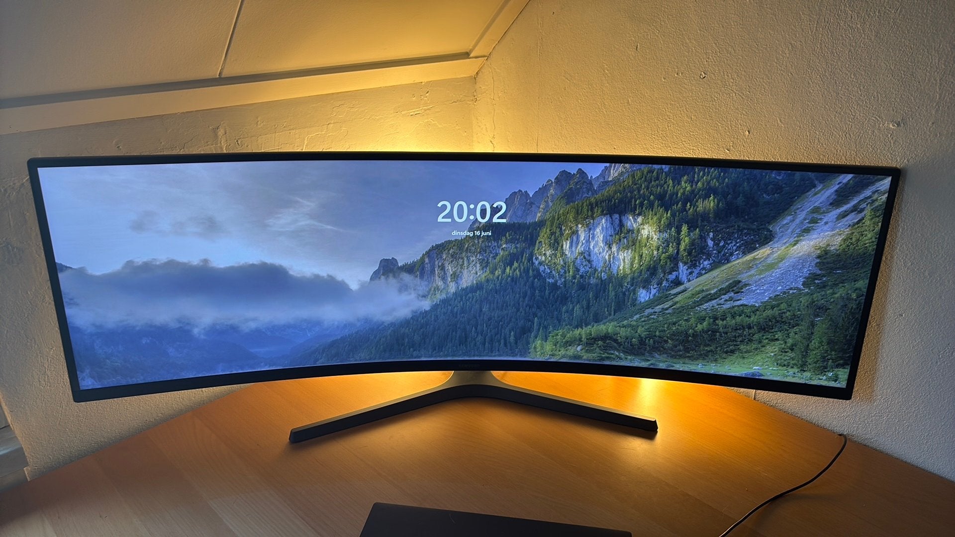 Samsung 49” Wide screen LC49RG90SSPXEN, Computers en Software, Monitoren, Curved, Zo goed als nieuw, Quad HD (2K), Ophalen