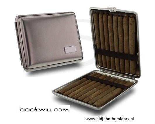 BOOKWILL SIGARENKOKER -VAN NIKKEL VOOR 16 X CIGARILLO  sk207, Verzamelen, Verzenden, Nieuw, Tabaksdoos of Verpakking