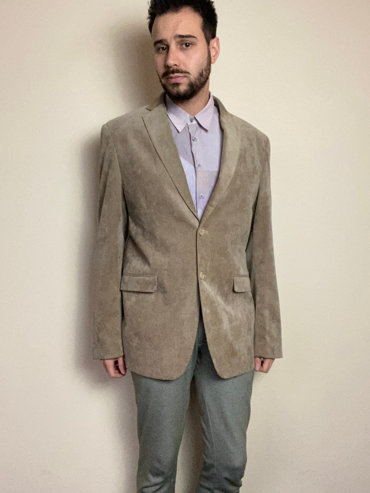 Vintage Colbert LIV / jasje / blazer - beige /bruin - XL/56, Hgv, Beige, Hgv, Maat 56/58 (XL)