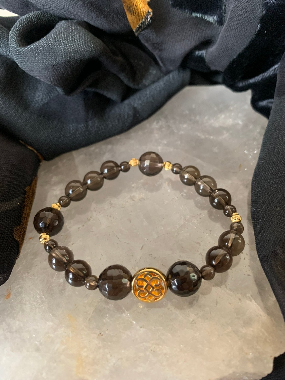 Rookkwarts beschermt aura straling healing uniek power, Met bedels of kralen, Bruin, Nieuw, Ophalen of Verzenden