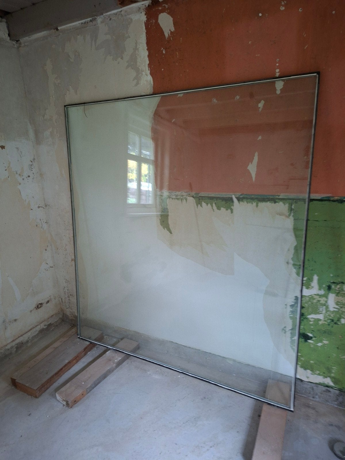 Grote thermopane ruit - Dubbelglas, Ophalen, Gevelraam of Ruit, Gebruikt, 160 cm of meer