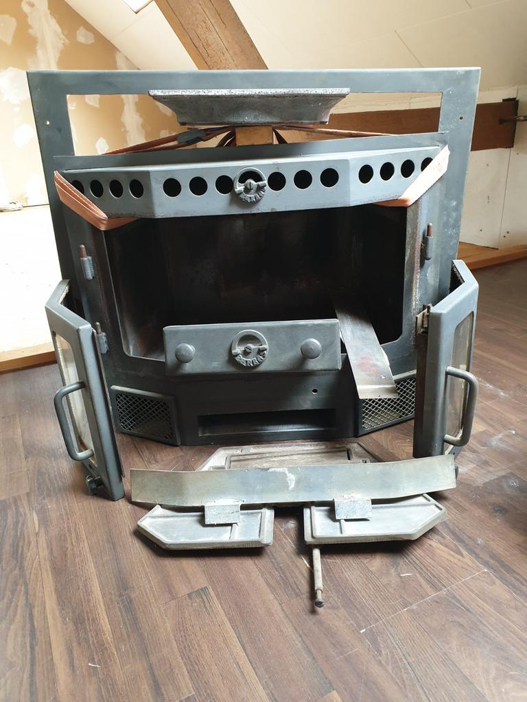Barbas inbouw haard, Ophalen of Verzenden, Gebruikt, Inbouwhaard, Houthaard