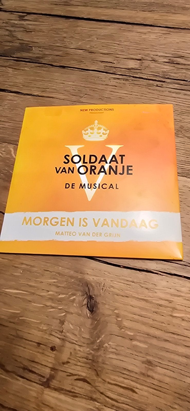 Soldaat van Oranje De Musical - Morgen is Vandaag CD Single, Cd's en Dvd's, Ophalen of Verzenden, Zo goed als nieuw, Soundtrack of Musical