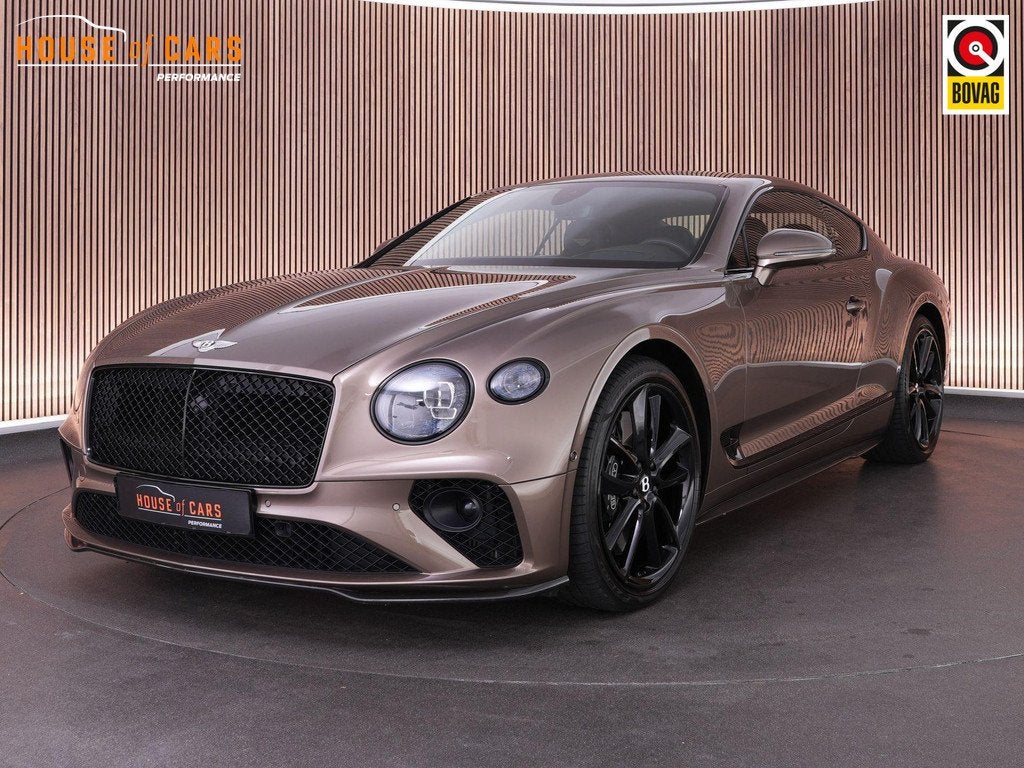 Bentley Continental GT 4.0 V8 550pk |Blackline|B&O|Mulliner, Automaat, Bruin, Leder, 3996 cc