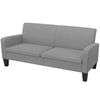 vidaXL Driezitsbank 180x65x76 cm lichtgrijs, Huis en Inrichting, Banken | Bankstellen, Ophalen, Minder dan 75 cm, 150 tot 200 cm