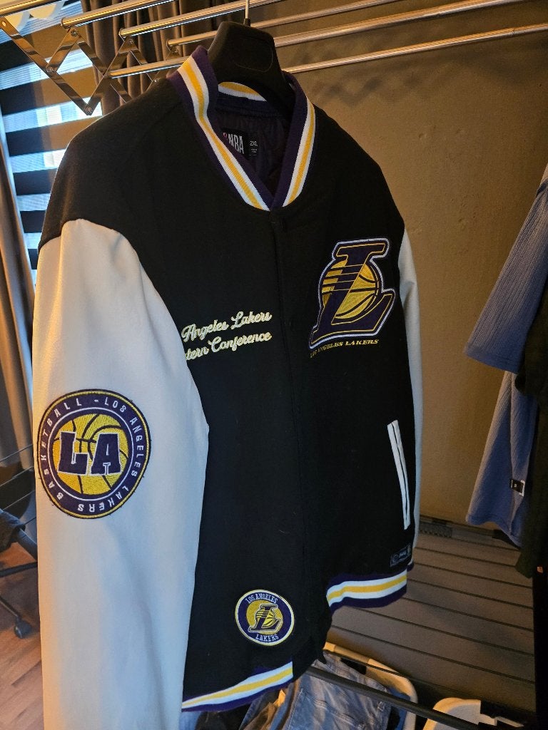 Jas / Varsity Jack Basketbal club Los Angeles Lakers, Kleding | Heren, Ophalen of Verzenden, Zo goed als nieuw, Overige maten