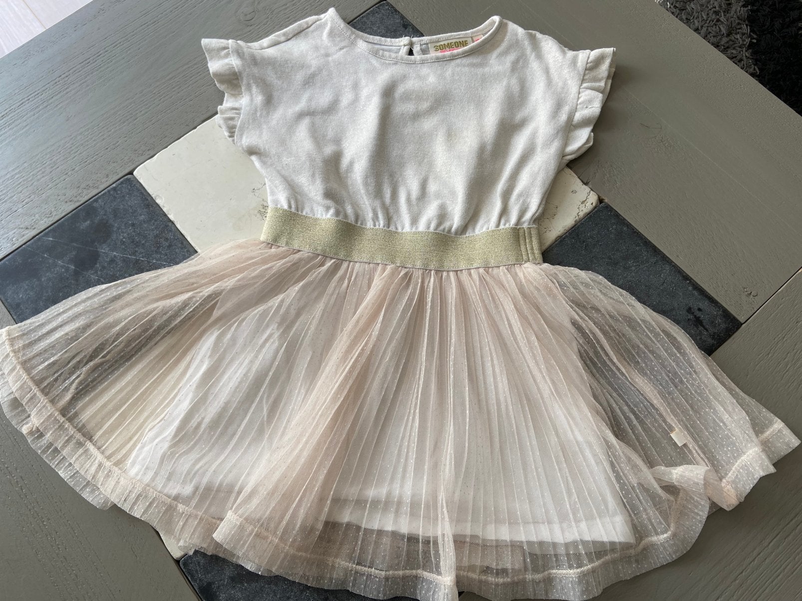 Heel mooi jurkje van Someone mt 104 voor 2,50 !!!, Ophalen of Verzenden, Gebruikt, Meisje, Jurk of Rok