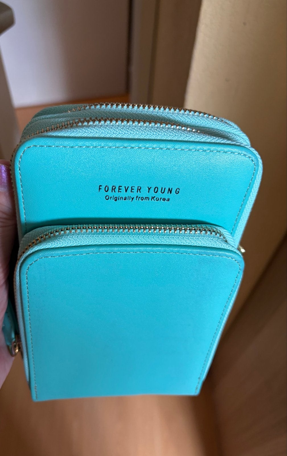 Forever Young Schoudertasje - Mintgroen, Sieraden, Tassen en Uiterlijk, Tassen | Damestassen, Ophalen of Verzenden, Zo goed als nieuw