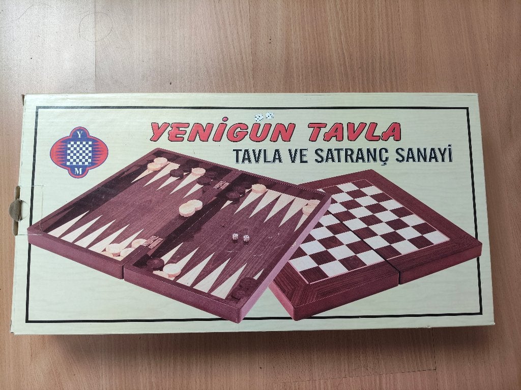 spel - Tavla - backgammon - dammen, Een of twee spelers, Ophalen, Zo goed als nieuw