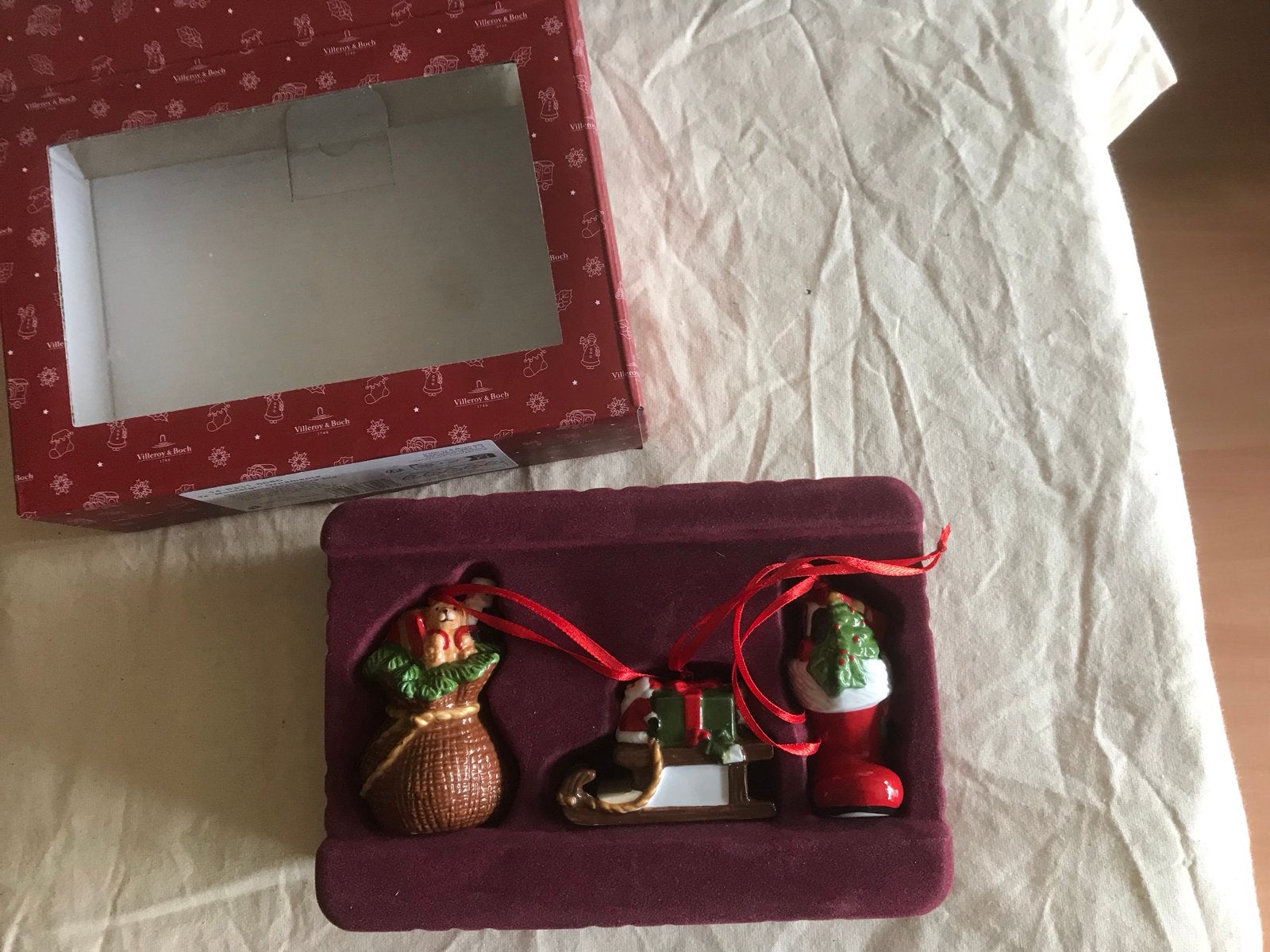 Kerstornamenten Villeroy & Boch, Diversen, Kerst, Ophalen of Verzenden