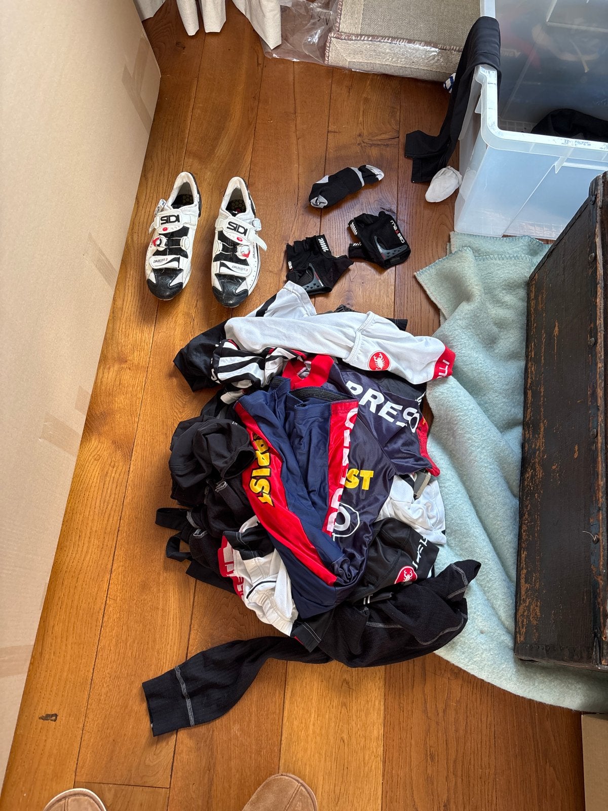 Diverse fietskleding en schoenen - Castelli, SIDI, Presto, Fietsen en Brommers, Ophalen, Gebruikt, Heren, Overige maten