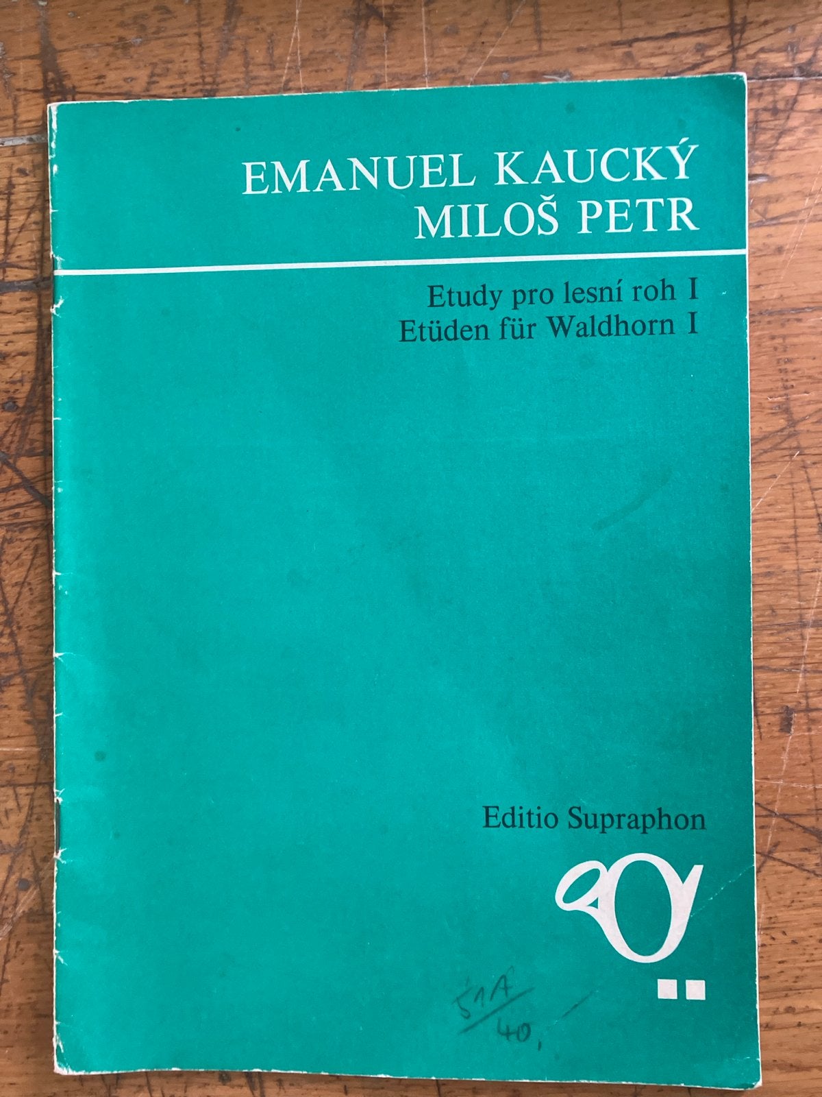 Emanuel Kaucký Miloš Petr - Etüden für Waldhorn I, Muziek en Instrumenten, Gebruikt, Klassiek, Les of Cursus, Ophalen of Verzenden