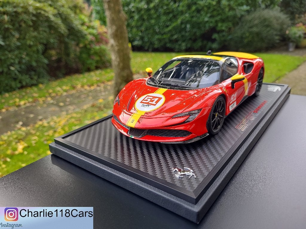 BBR 1/18 Ferrari SF90 Stradale Rosso 499P WEC livery #51, Ophalen of Verzenden, Nieuw, Overige merken