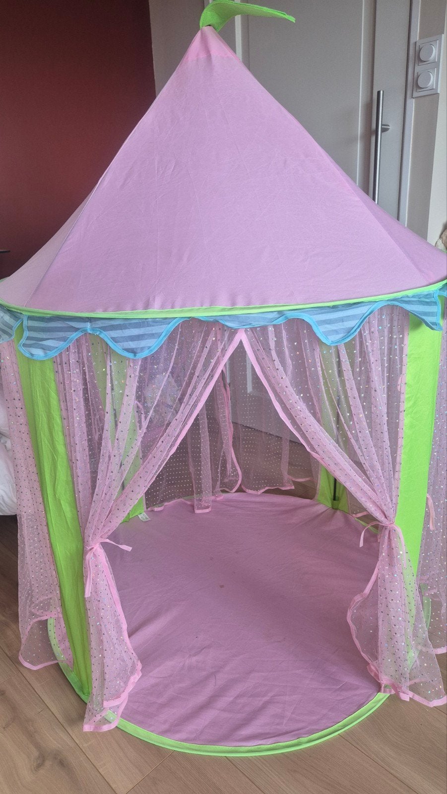 Prinsessen speeltent roze/groen met afmeting, Ophalen of Verzenden, Gebruikt