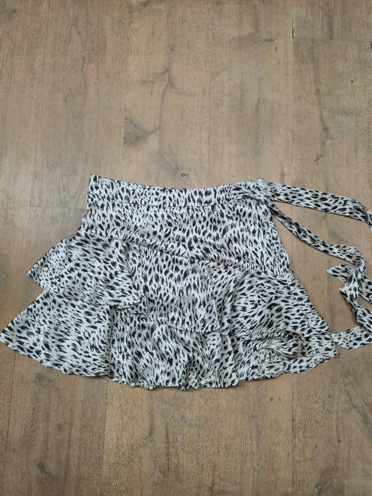 Seven Sisters Satijnen Skort met Luipaardprint - Maat S, Ophalen of Verzenden, Zo goed als nieuw, Maat 36 (S), Boven de knie