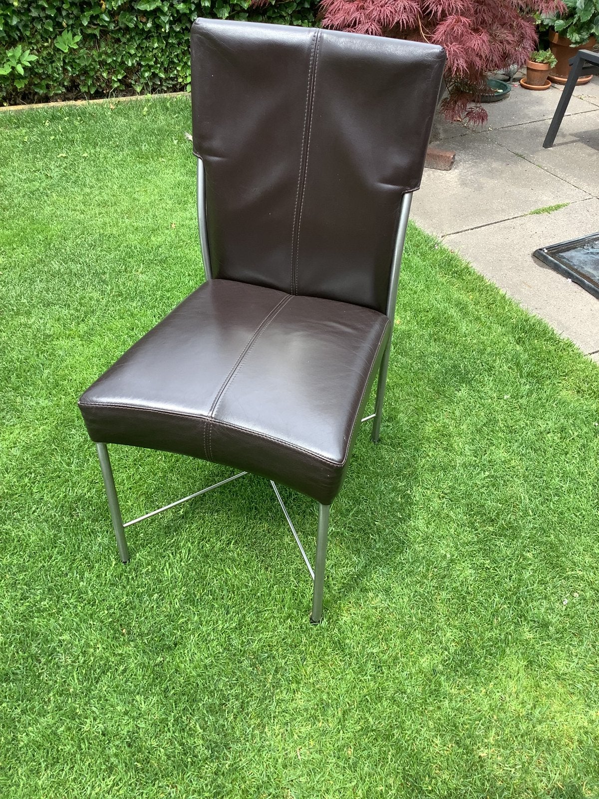 Eetkamerstoelen, Ophalen, Gebruikt, Bruin, Leer