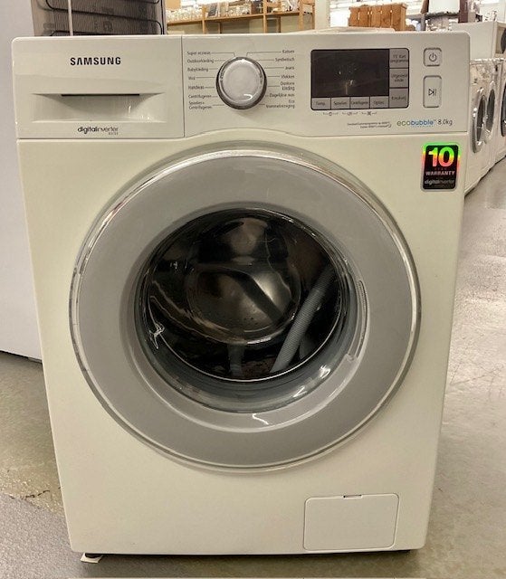 Samsung EcoBubble Wasmachine – 8 kg – Digital Inverter # 372, Ophalen, Gebruikt, Energieklasse A of zuiniger, Voorlader