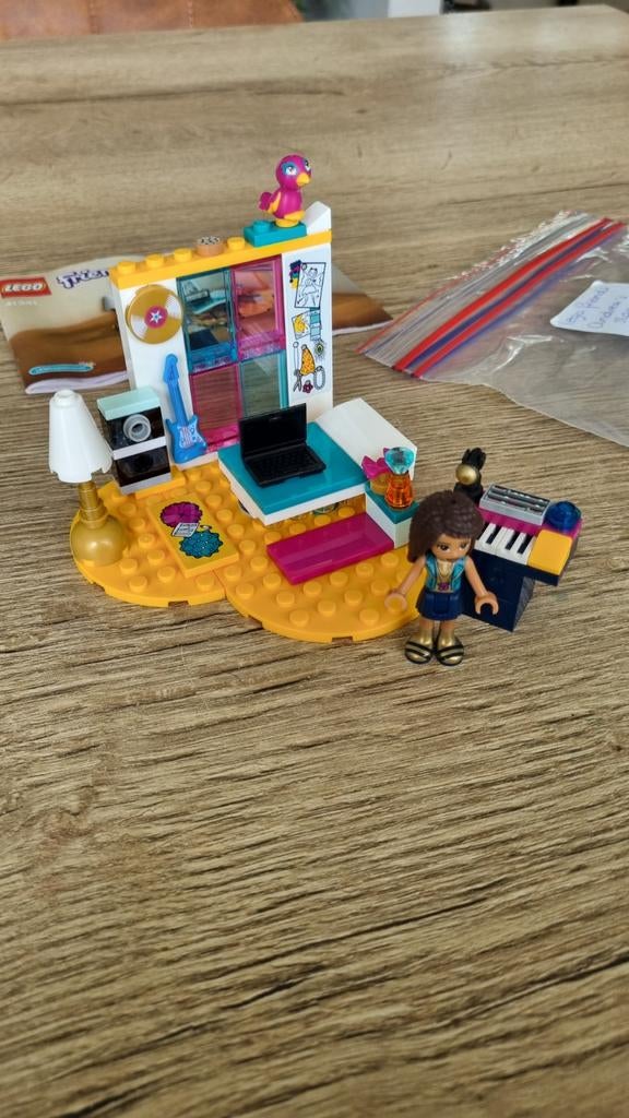 LEGO Friends Andrea's Slaapkamer (41341), Compleet, Lego, Friends, Ophalen of Verzenden