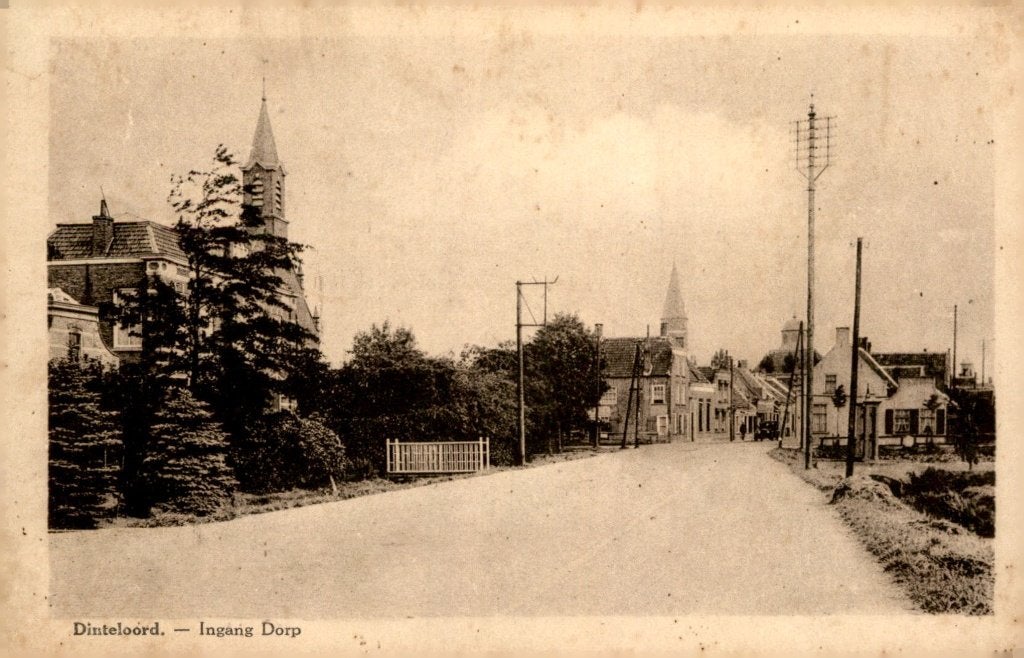 Dinteloord Ingang Dorp # 727, Verzamelen, Ophalen of Verzenden, Voor 1920, Ongelopen, Noord-Brabant