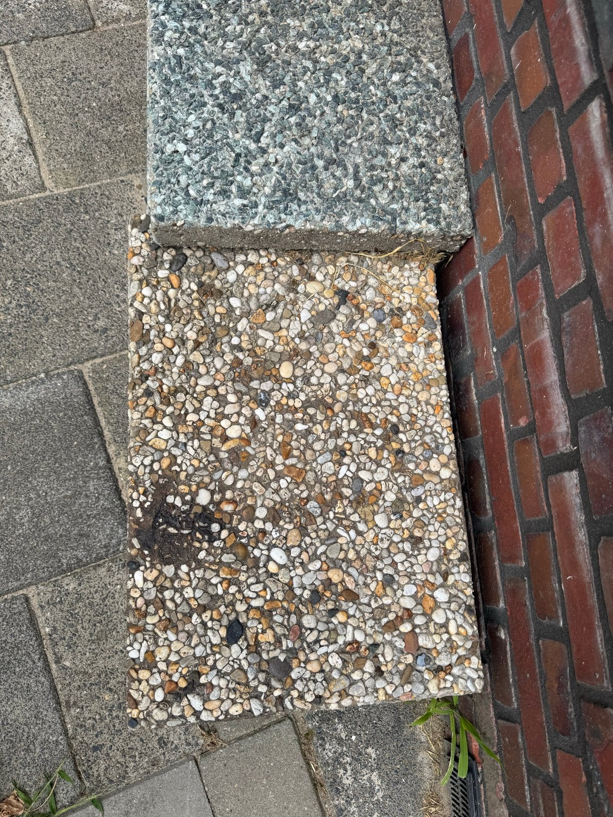 Grindtegels 60x40 cm - Blauw/grijs en Zand/wit, Tuin en Terras, Tegels en Klinkers, Ophalen, Gebruikt, Minder dan 5 m², Grind