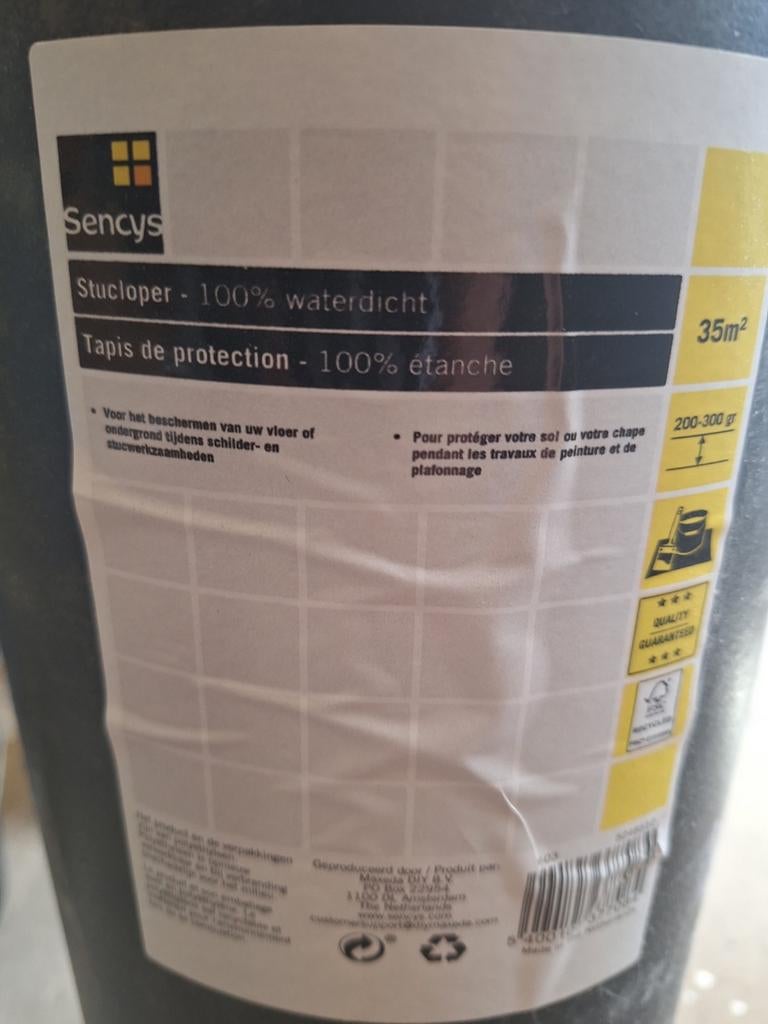 Nieuwe Sencys Stucloper - 100% waterdicht (35m²), Ophalen