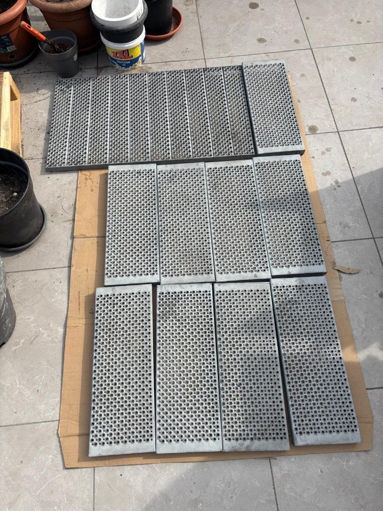 Metalen traptreden gegalvaniseerd staal, Doe-het-zelf en Verbouw, Metalen, Ophalen, Gebruikt