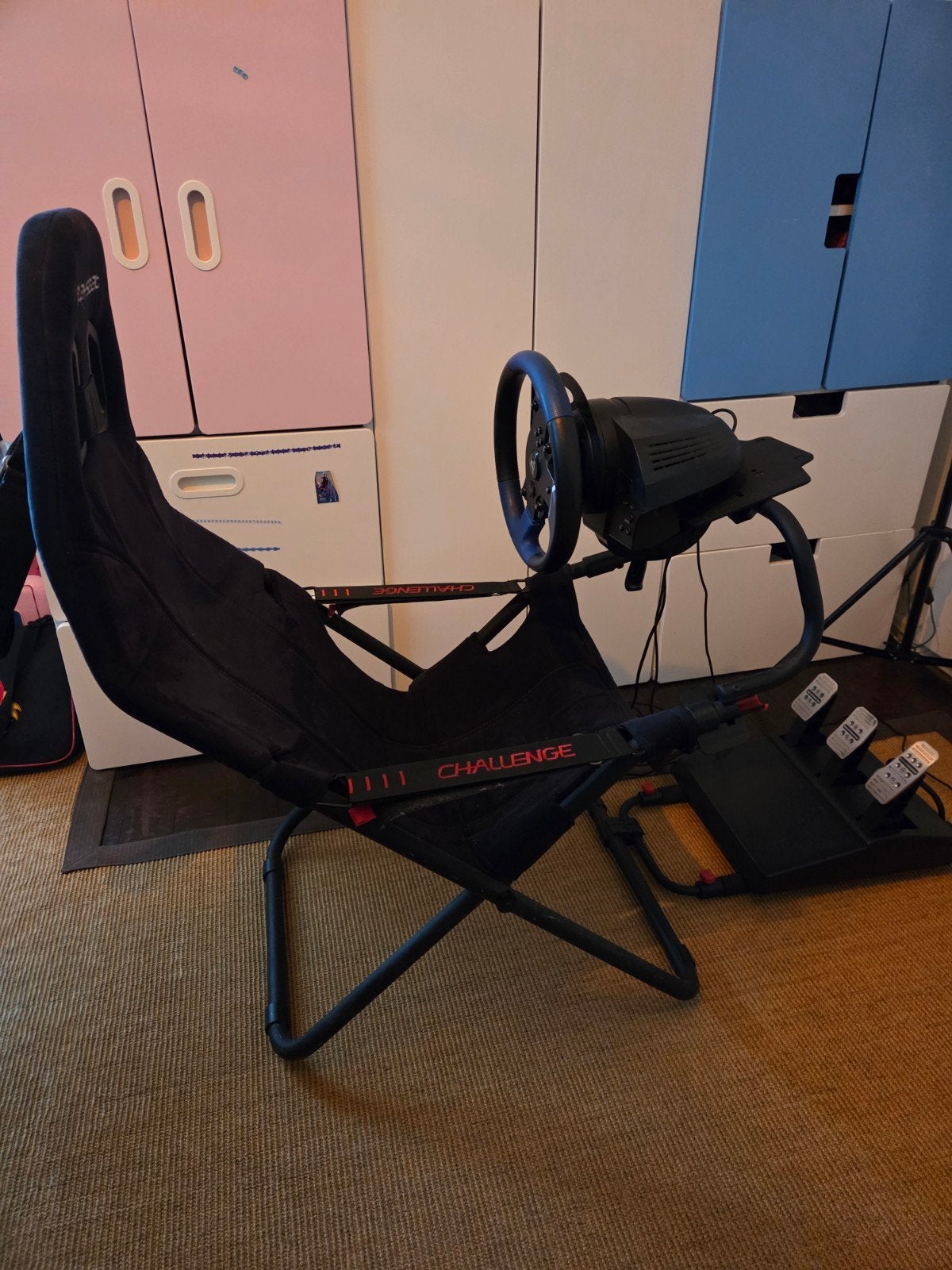 Thrustmaster T150 & Playseat Challenge PS4/PS5, Spelcomputers en Games, Ophalen, Gebruikt, Playseat of Racestoel, PlayStation 4