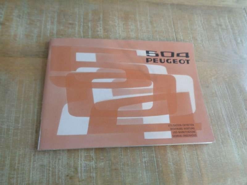 Peugeot 504 - Handleiding - Instructieboek NL - Origineel, Verzenden