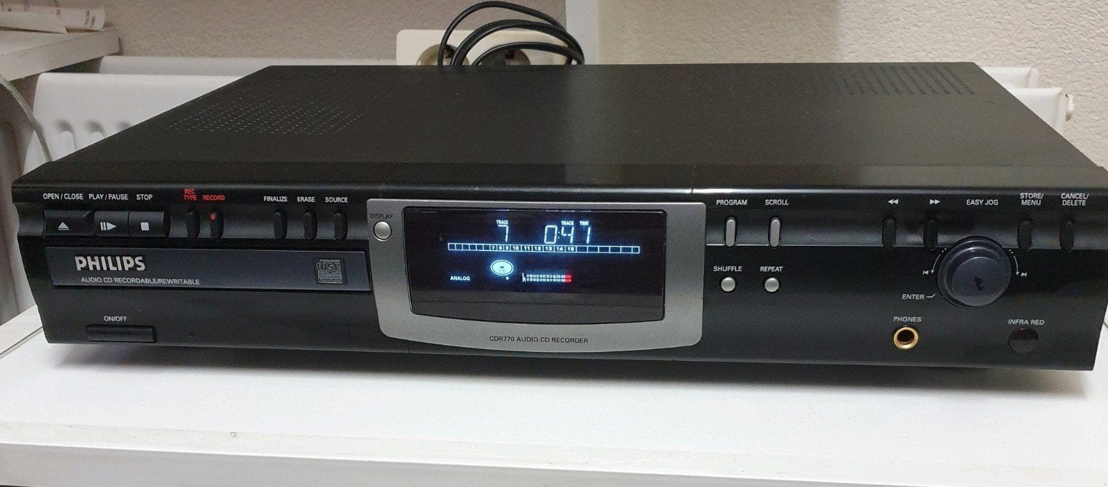 Philips cdr-770 audio cd recorder speler, Ophalen of Verzenden, Philips