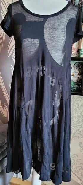 Rundholz jurk, Kleding | Dames, Jurken, Zo goed als nieuw, Maat 38/40 (M), Zwart, Onder de knie, Verzenden