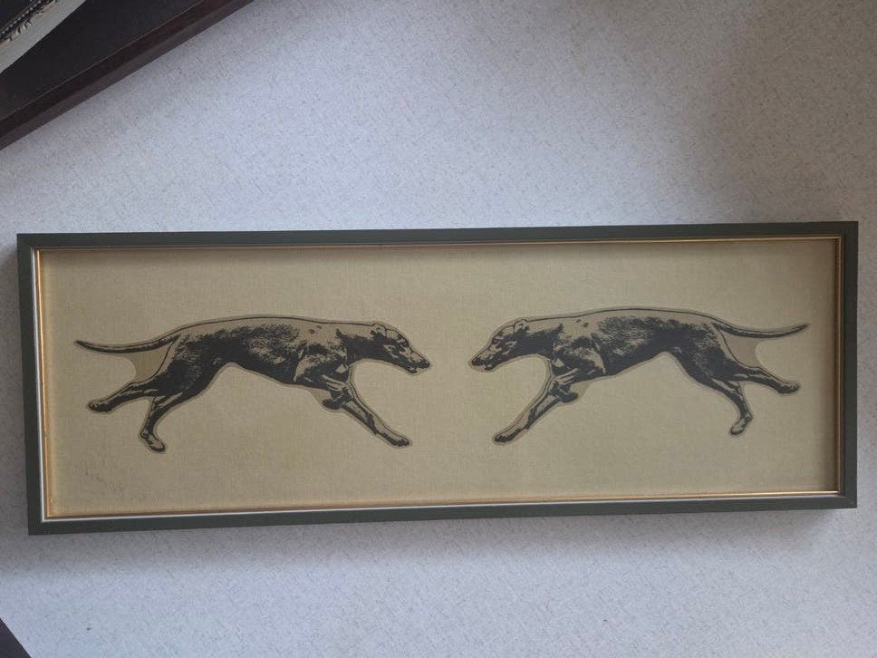 Vintage Honden Print - Kunsthandel Sovak b.v. Amsterdam, Ophalen of Verzenden