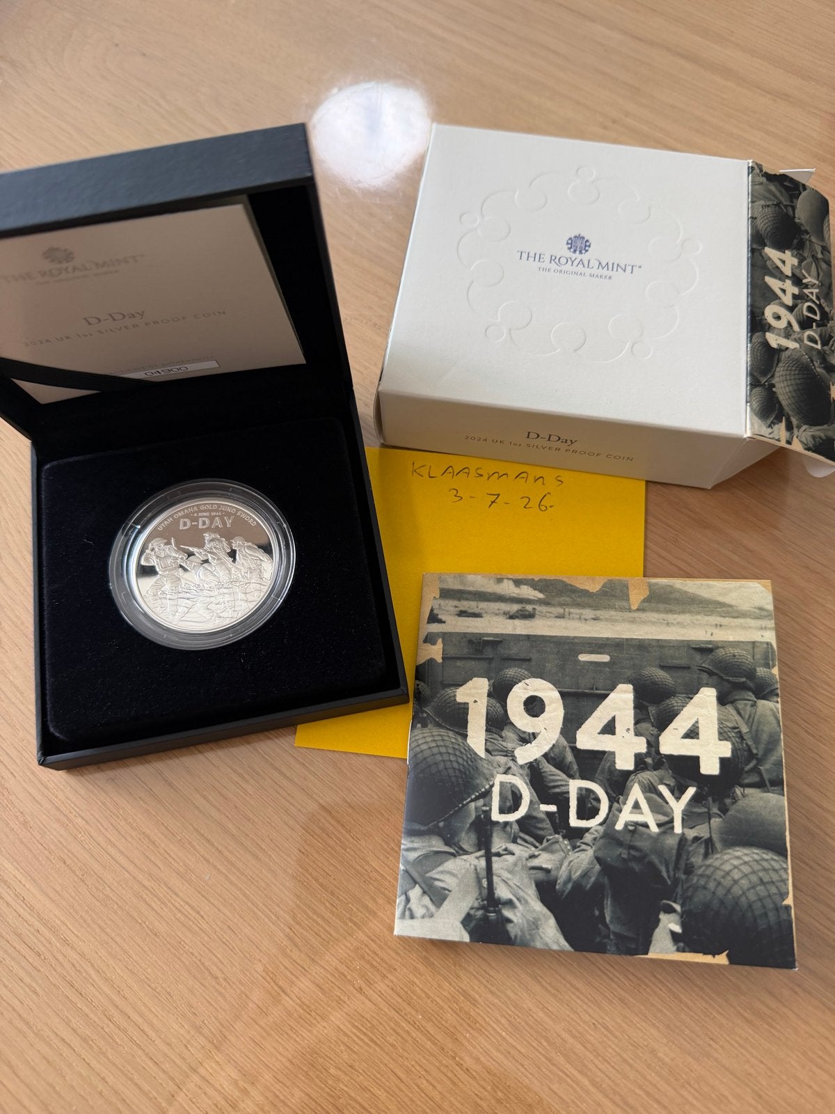 1 oz Zilveren Proof Munt D-Day 2024 - Royal Mint, Verzenden, Zilver