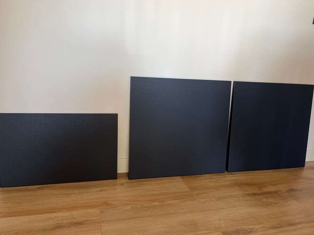 IKEA Besta deurtjes donkerblauw (2x 60x60, 1x 40x60), Ophalen, Gebruikt