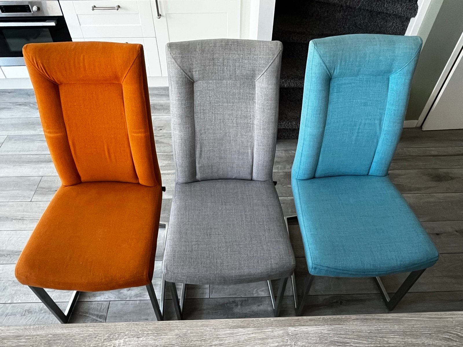Set van 6 Henders & Hazel eetkamerstoelen in diverse kleuren, Ophalen, Overige kleuren, Zo goed als nieuw, Metaal