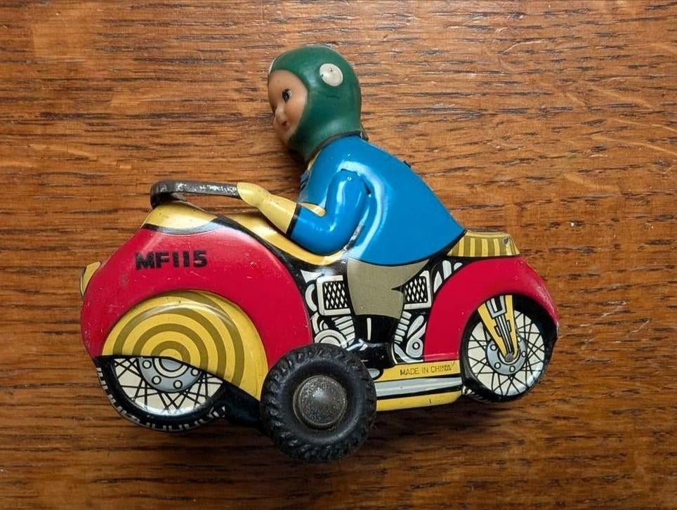 Blikken speelgoed motorfiets, Ophalen of Verzenden