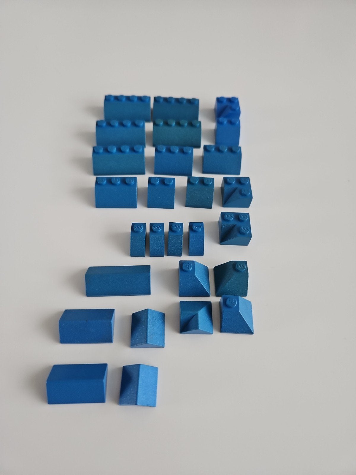 Lego Duplo blauwe dakpannen, Ophalen, Gebruikt, Losse stenen, Duplo