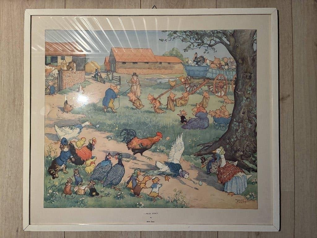 Poster Molly Brett - Summer Sports, Ophalen, Gebruikt, Met lijst, Rechthoekig Liggend