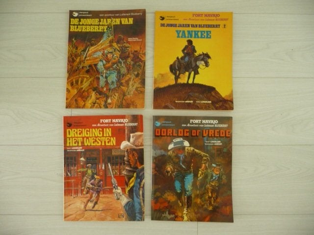stripboek LUITENANT BLUEBERRY - 4 stuks, Meerdere stripboeken, Ophalen of Verzenden, Gelezen
