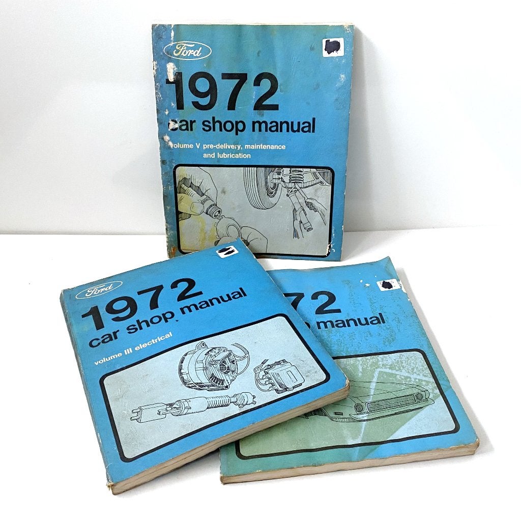 1972 Ford USA car shop manual, Verzenden