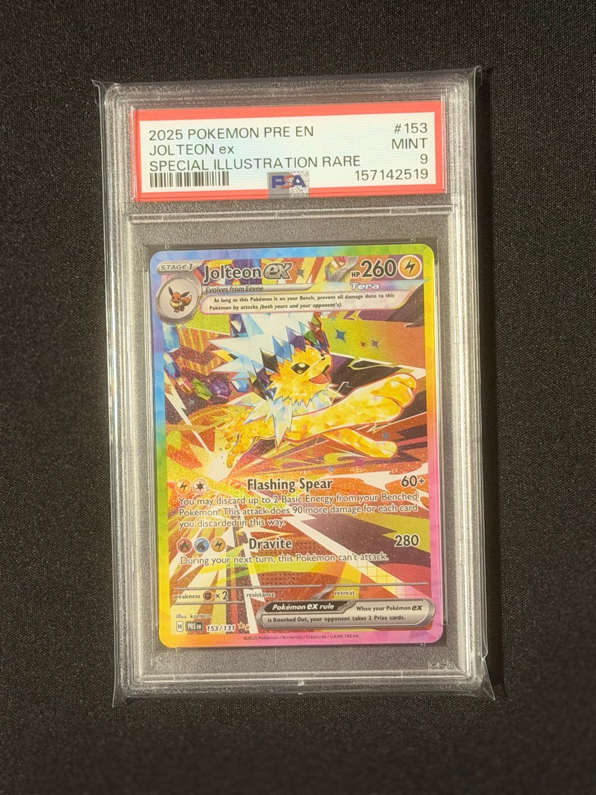 Jolteon ex PRE 153 | PSA 9