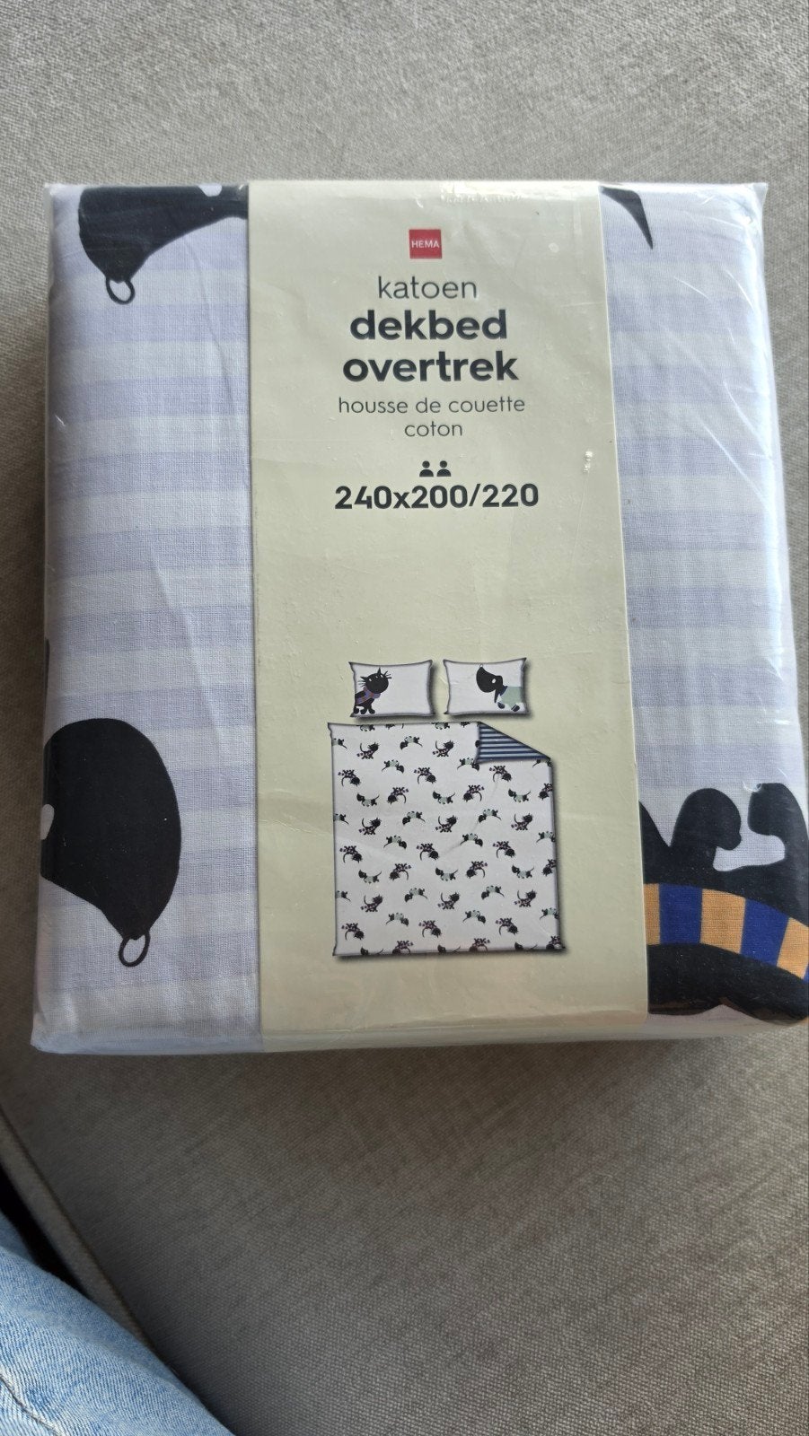 Hema Katoen Dekbedovertrek 240x200/220, Ophalen of Verzenden, Nieuw, Tweepersoons, Dekbedovertrek