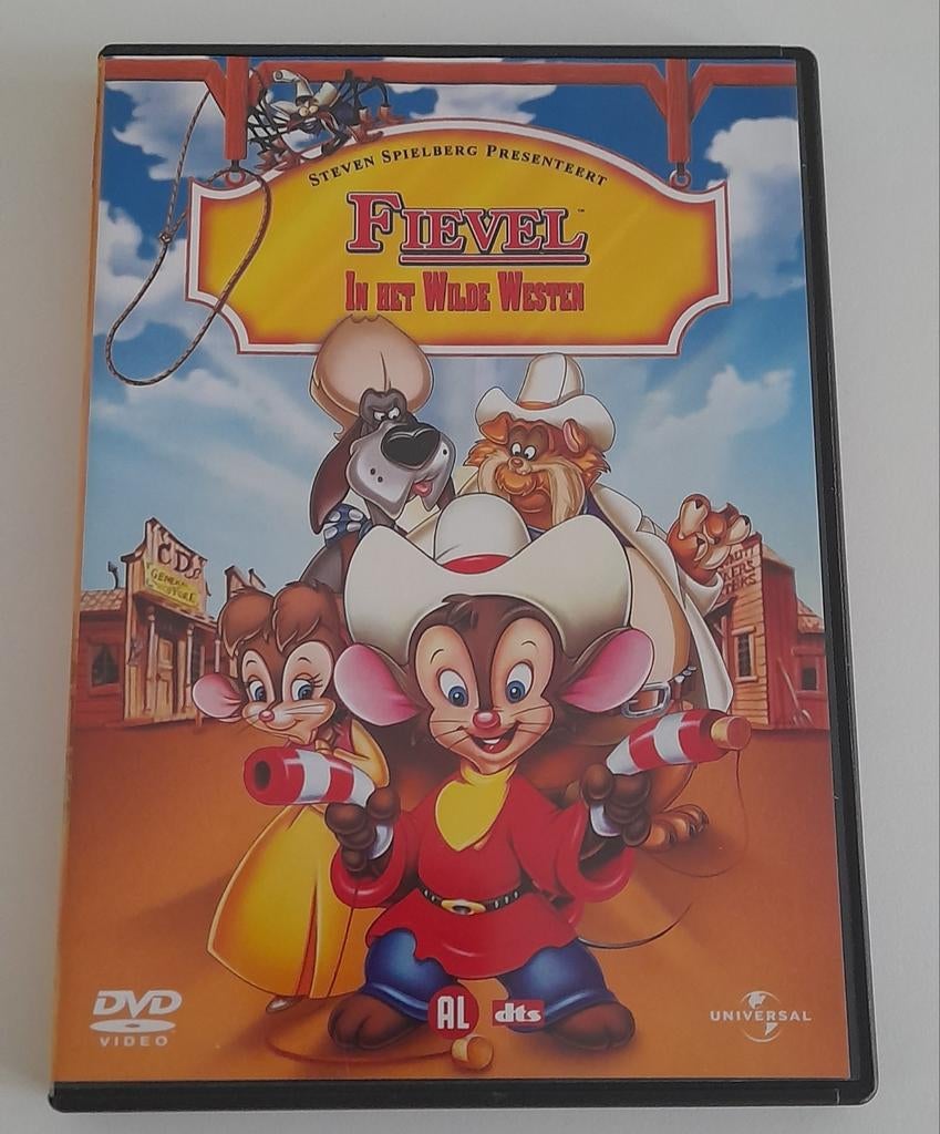 Fievel in het Wilde Westen DVD, Alle leeftijden, Ophalen of Verzenden, Zo goed als nieuw