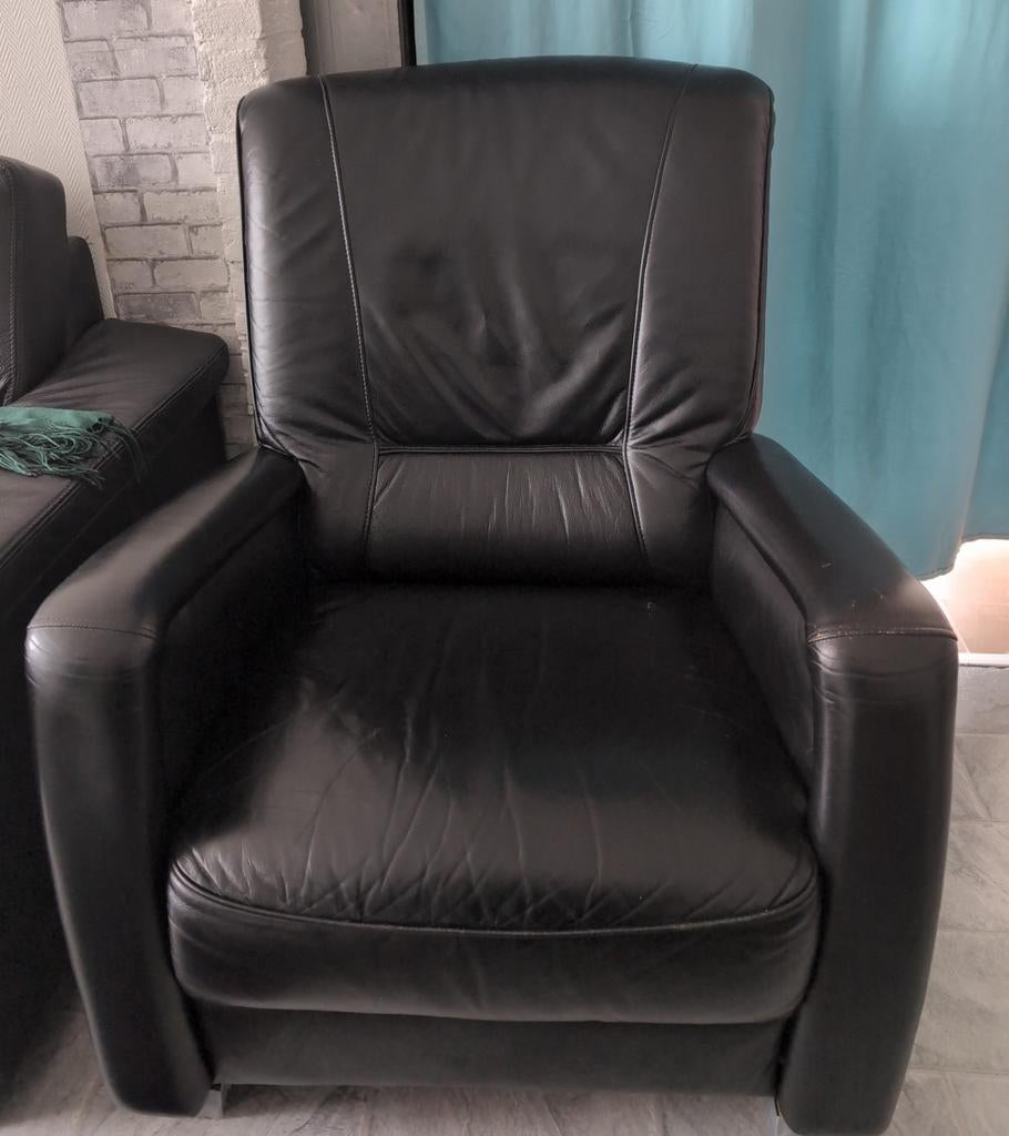 Fauteuil leer gratis, Ophalen, Gebruikt, 50 tot 75 cm, Leer