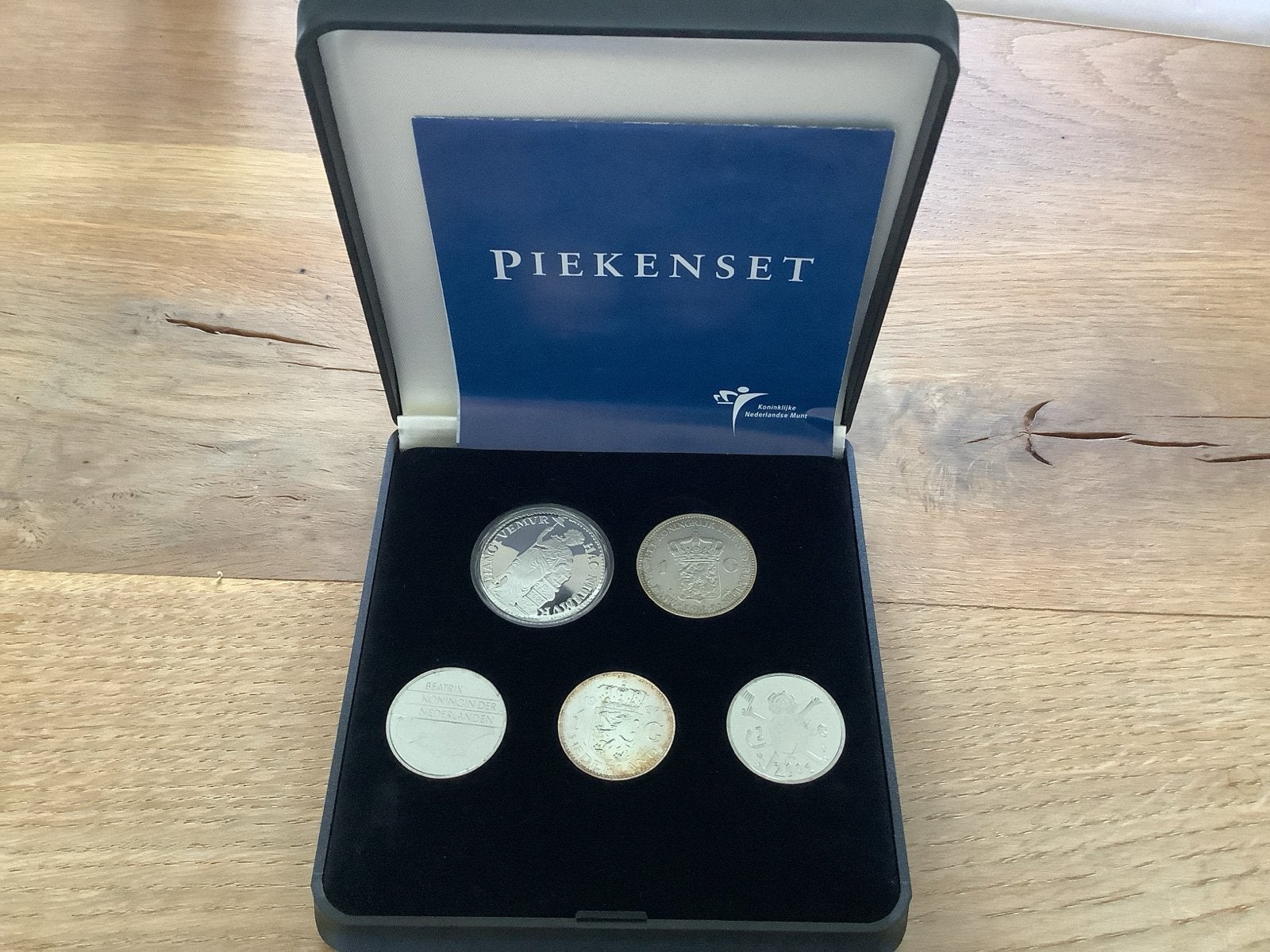 Pieken set - Koninklijke Nederlandse Munt, 1 gulden, Setje, Zilver, Ophalen of Verzenden