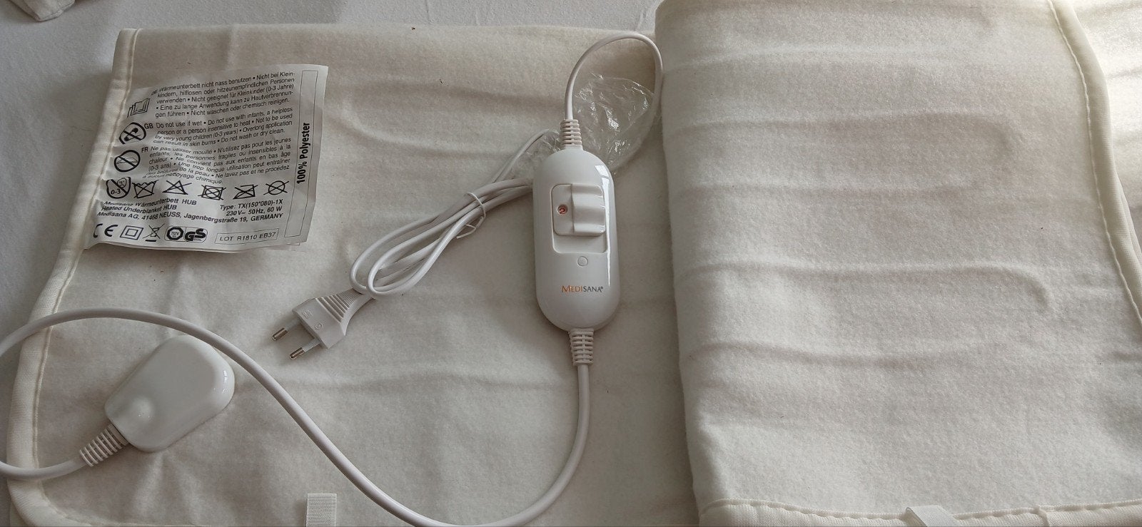 Medisana Warmtedeken onderdeken, Ophalen of Verzenden, Nieuw, Overige typen