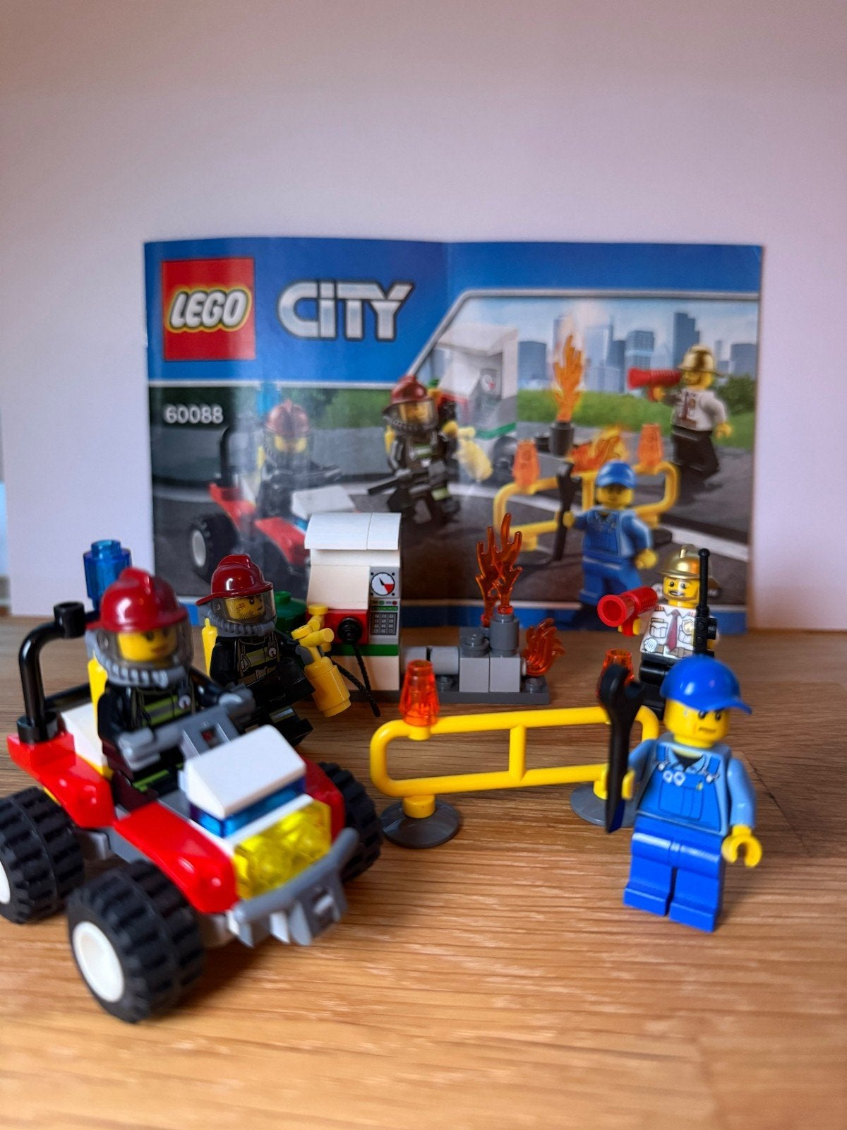 LEGO City 60088 brandweer – 100% compleet + boekje, City, Lego, Ophalen of Verzenden, Zo goed als nieuw