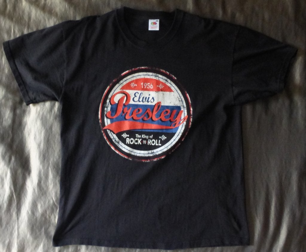Elvis Presley T-Shirt - Maat XL - Zo goed als nieuw, Kleding | Heren, Zwart, Maat 56/58 (XL), Ophalen of Verzenden, Zo goed als nieuw