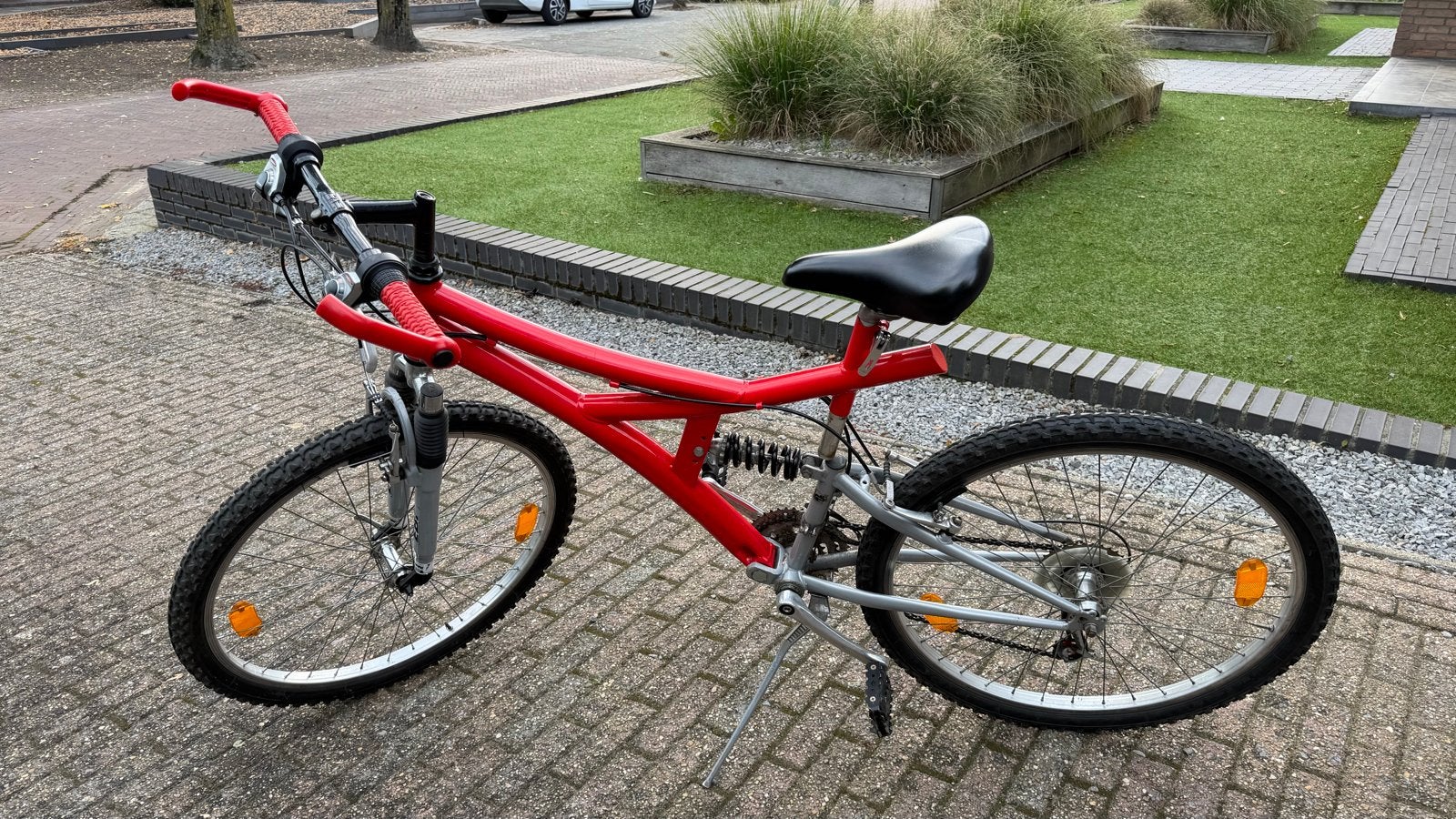 Rode mountainbike met volledige vering, Gebruikt, Dames, 53 tot 57 cm, Ophalen