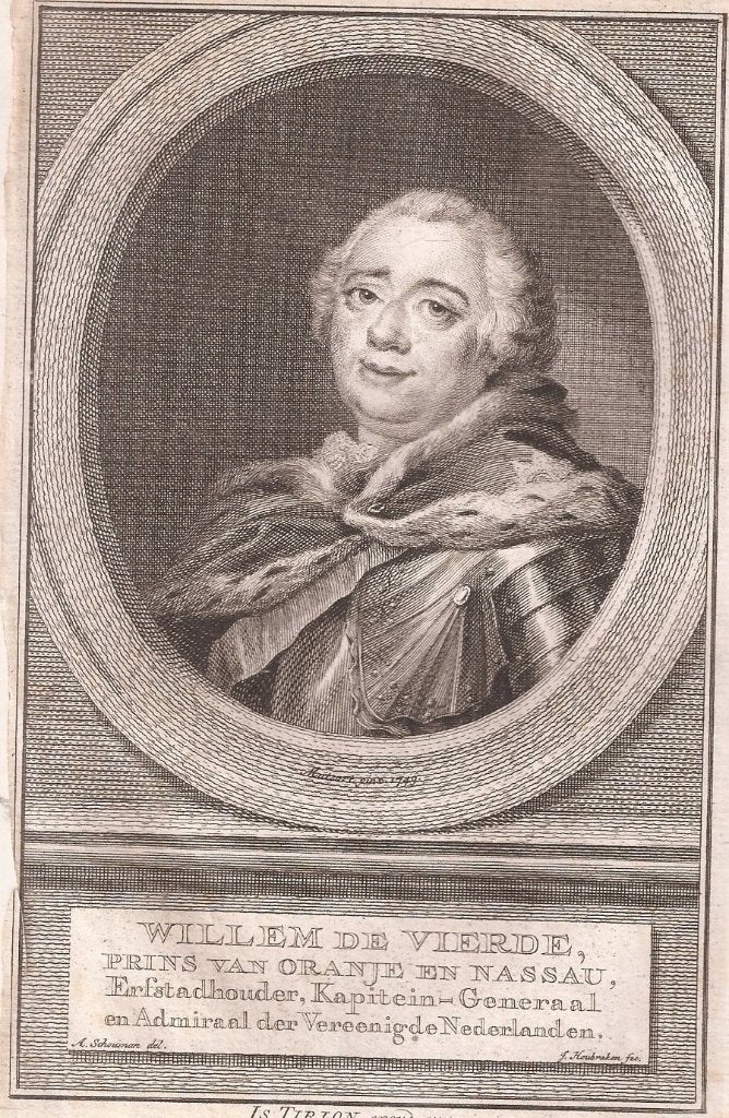 Portret Willem de Vierde, Prins van Oranje en Nassau, Erfsta